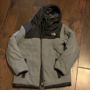 North Face Reversible hooded coat size Large 12-14